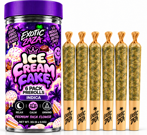 Ice Cream Cake - Indica Pre-Rolls - 6 Pack - 0.5G Each - 3G Total
