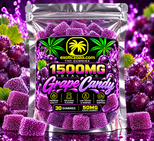 Grape Candy — 1500MG High-Dose Delta-9 THC Gummies - 30