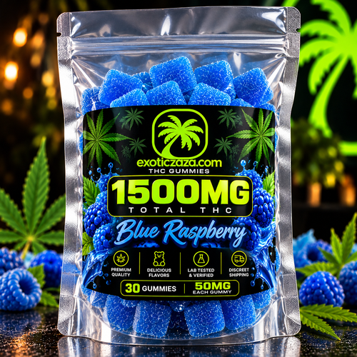 Blue Raspberry — 1500MG High-Dose Delta-9 THC Gummies - 30