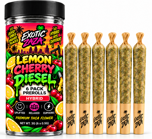 Lemon Cherry Diesel - Pre-Rolls - 6 Pack - 0.5G Each - 3G Total
