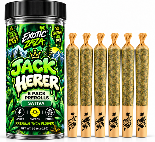 Jack Herer - Sativa Pre-Rolls - 6 Pack - 0.5G Each - 3G Total
